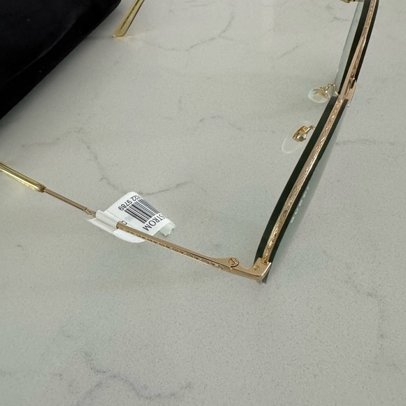 Designer Gucci 59mm Metal Aviator Sunglasses BNWT - Picture 3 of 5